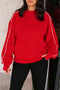 Stand Neck Long Sleeve Regular Fit Sweatshirt