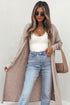 Polyester Cotton Long Sleeve Tunic Shift Cardigan