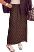 Polka Dot Lace Hem Elegant Long Shift Skirt