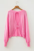 Backless Round Neck Drop Shoulder Long Sleeve Pullover Sweater