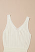 Open Knit Scoop Neck Sleeveless Mini Dress