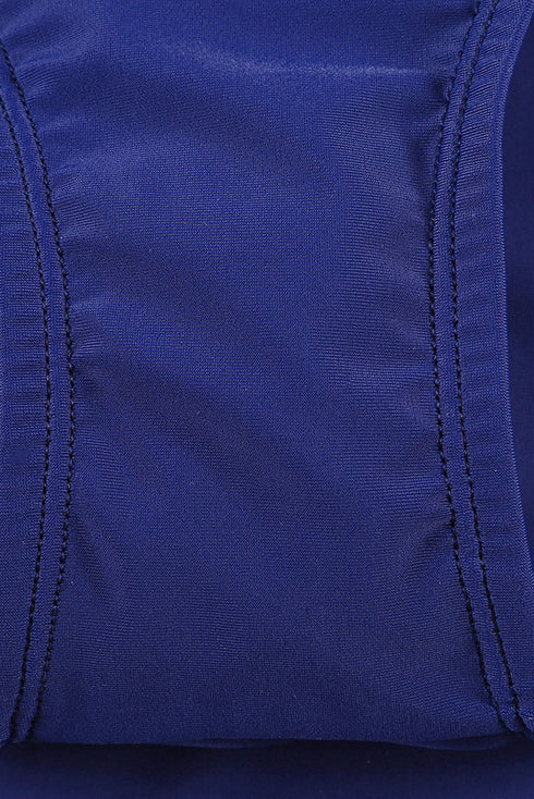 Wide Waistband Smooth Stretch Mini Swim Skirt