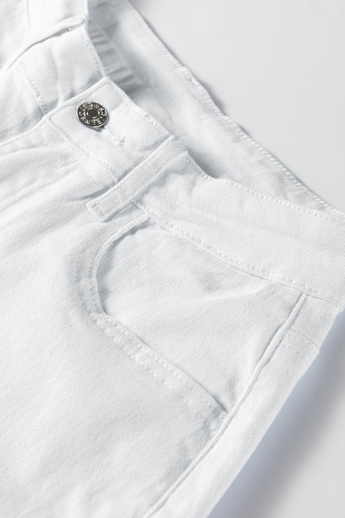 Bow Knot Side Detail Loose Wide Leg Jeans