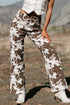 Abstract Pattern Regular Fit Full Length Western Jeans