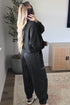Polyester Cotton Seamed Coordinated Jogger Pant Set