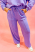 Active Collared Pullover And Central Seam Pant Set