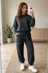 Polyester Cotton Seamed Coordinated Jogger Pant Set