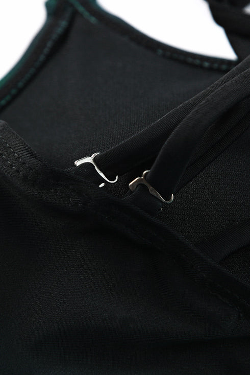 Striped Empire Waist Tankini Top With Boy Shorts