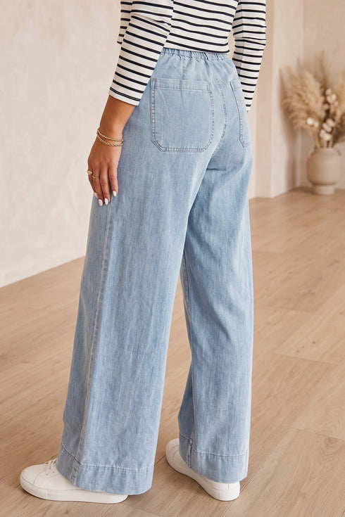 Cotton Full Length Regular Pocket Denim Jeans