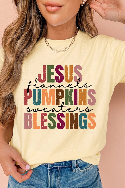 Slogan Printed Harvest Themed Graphic Statement Tee