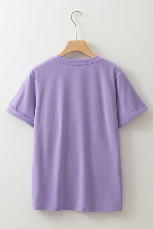 Floral Cross Christian Easter Casual Graphic Tee