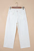 Raw Hem Ankle Length Loose Denim Jeans