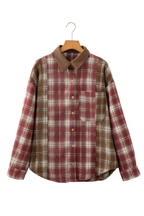 Classic Plaid Long Sleeve Button Down Everyday Shirt