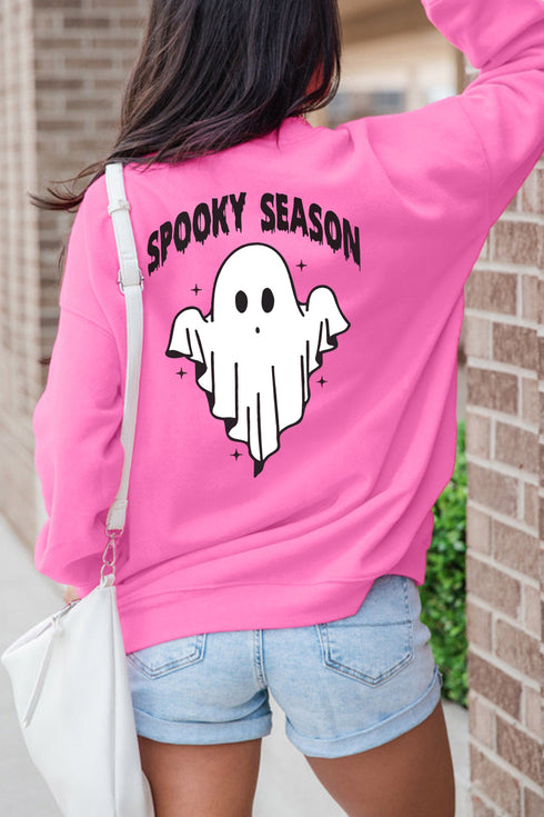 Skeleton Hand Bone Motif Graphic Art Sweatshirt