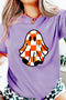 Checkered Ghost Character Graphic Print T Shirt