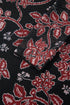Retro Floral Print Long Sleeve Mesh Maxi Dress