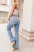 Distressed High Waisted Denim Southern Belle Flare Jeans