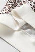 Coordinated Leopard Print Embroidery Details Pant Set