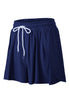 Active Drawstring Elastic Waist Lined Ruffle Shorts Swim Bottoms