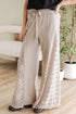 Bohemian Sheer Lace Patchwork Wide Leg Pants