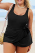Exclusive Casual Square Neck Knotted One Piece Swimwear