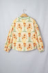 Floral Print V Neck Long Sleeve Blouse
