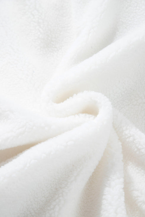 Exclusive Soft Sherpa Fleece Button Front Jacket