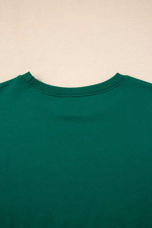 Varsity Stripe Contrast Trim Pullover Skort Two Piece Dress