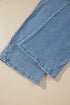 Side Seam Rivet Detail Regular Fit Ankle Jeans