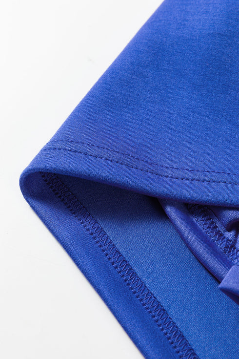 Sporty Half Zip Pullover Mini Skort Two Piece Dress