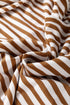 Batwing Sleeve Stripe Crewneck Oversized Cotton Top