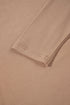 Ribbed High Neck Sheath Silhouette Long Sleeve Top