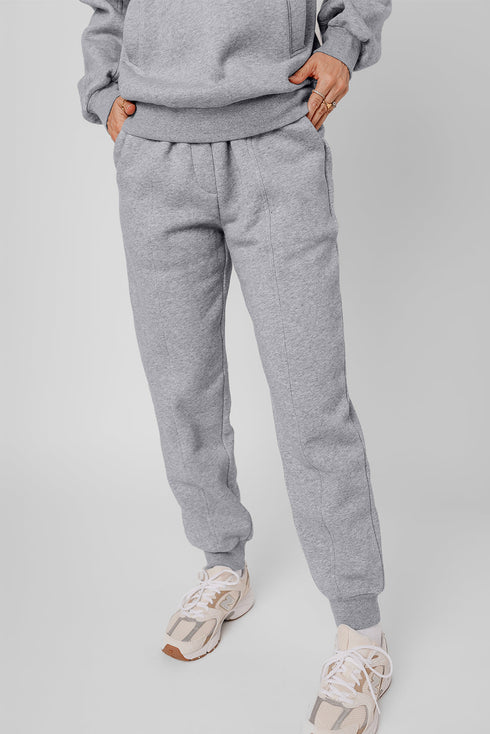 Heavyweight Fleece Hoodie And Seamed Jogger Set
