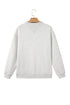 High Neck Ribbed Cuff And Hem Sweatshirt
