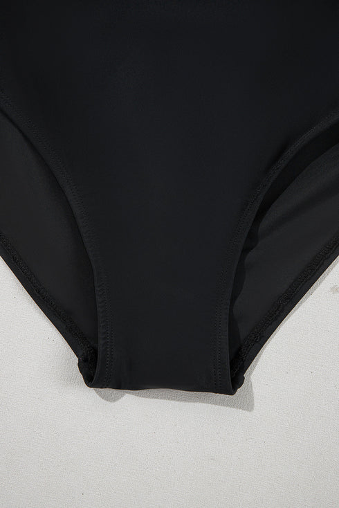 Exclusive Casual Square Neck Knotted One Piece Swimwear