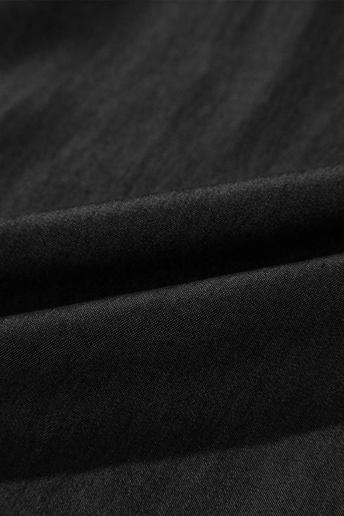 Soft Denim Smocked High Waist Wide Leg Jeans