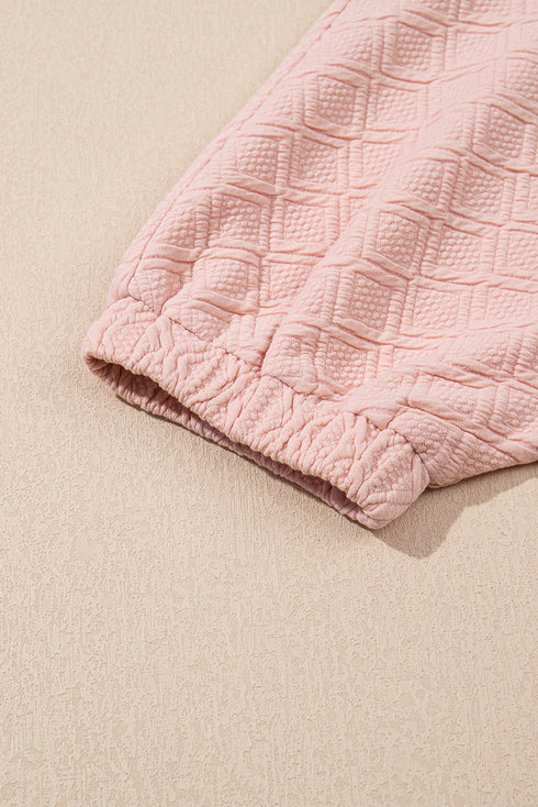 Textured Striped Collared Zip Up Two Piece Dress