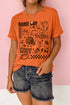 Football Graphic Short Sleeve Sporty Casual Graphic Tee