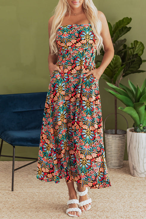 The Coastal Breeze Floral Maxi Dress