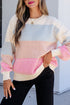 Round Neck Drop Shoulder Long Sleeve Pullover Sweater