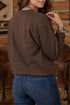 Pray Letter Patchwork Round Neck Long Sleeve Sweatshirt