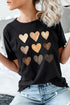Be Kind Heart Print O-Neck T-Shirt