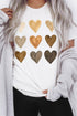Be Kind Heart Print O-Neck T-Shirt