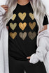 Be Kind Heart Print O-Neck T-Shirt