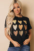 Be Kind Heart Print O-Neck T-Shirt