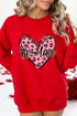 Be Mine Graphic Heart Print Crewneck Sweatshirt
