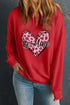 Be Mine Graphic Heart Print Crewneck Sweatshirt