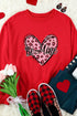 Be Mine Graphic Heart Print Crewneck Sweatshirt