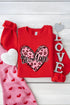 Be Mine Graphic Heart Print Crewneck Sweatshirt