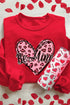 Be Mine Graphic Heart Print Crewneck Sweatshirt